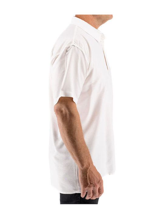 Short-sleeved Cotton Shirt White
