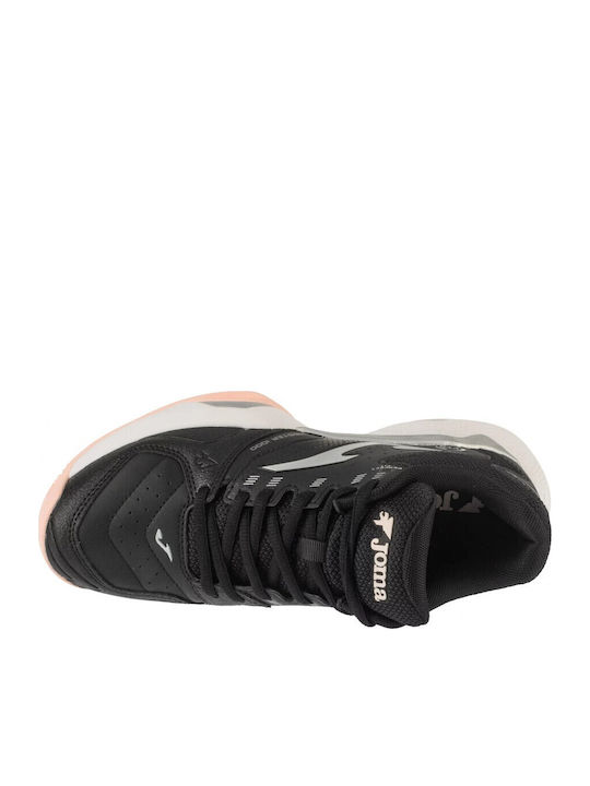 Joma Master 1000 Women's Tennis Shoes for Clay Courts Black