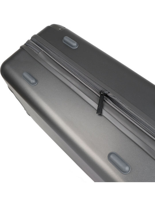 Discovery Medium Travel Suitcase Hard Charcoal with 4 Wheels