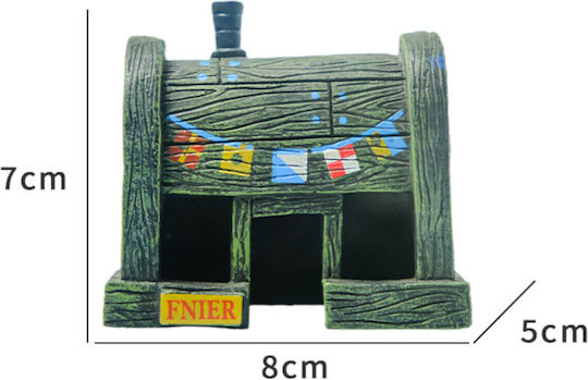 Epigasos Aquarium Decoration Restaurant SpongeBob The Crispy Crab 8*5*7cm