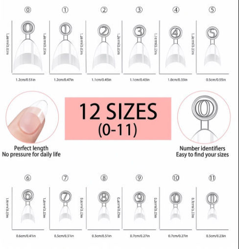 Short Soft Gel Tips Νυχιών Διάφανα 600τμχ 280540