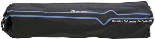 Posadas Folding Bed/Guest & Folding Bed Campaign Double Black 192x132x45cm