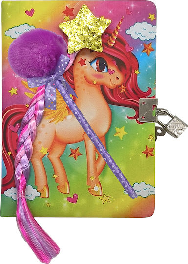 Gift-Me Notebook with Lock and Pen Holder Multicolour
