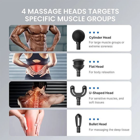 Renpho Gun Massage for the Body with Vibration Black