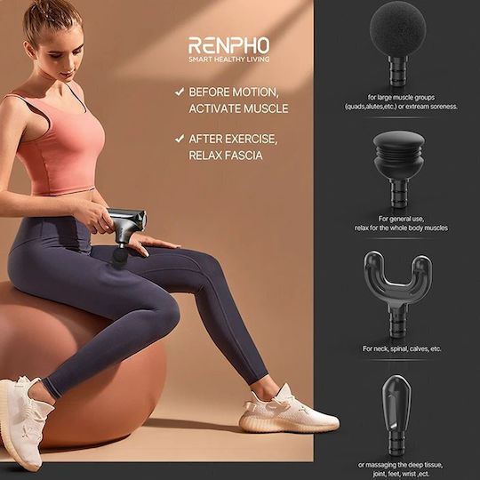 Renpho Gun Massage for the Body with Vibration Black