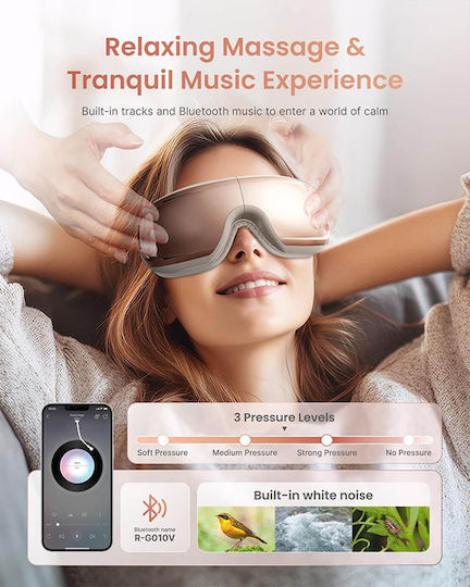 Renpho Massage Device for the Eyes with Vibration and Heating Function Pink