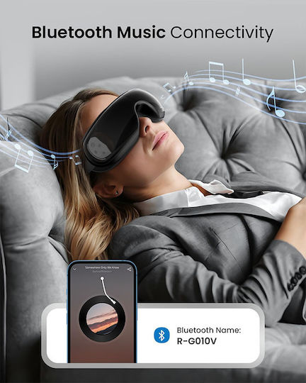 Renpho Massage Device for the Eyes with Vibration and Heating Function Black