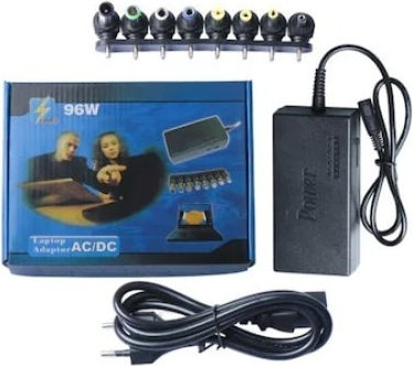 Foxmag24 Încărcător Laptop Universal 12-24 V 7 Conectori Tip 12v 15v 16v 18v 19v 20v 24v Culoare Neagră