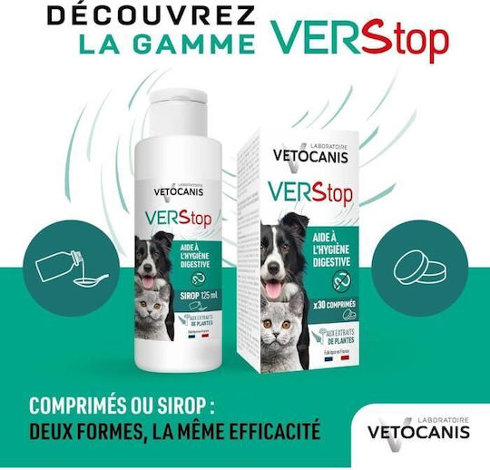 Sirop Viermi Vetocanis Câini Pisici 125 Ml