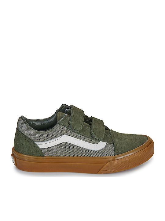 Old Skool Old Skool V Kids Sneakers with Scratch Khaki