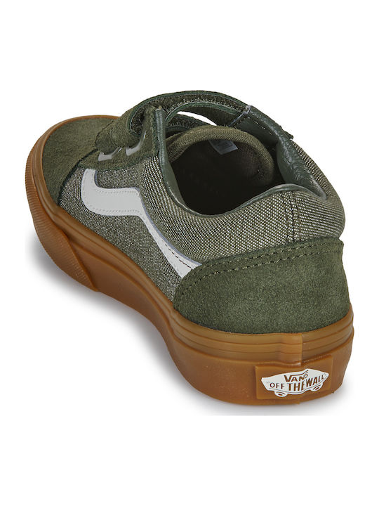 Old Skool Old Skool V Kids Sneakers with Scratch Khaki