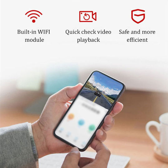 Silver Star Σετ Κάμερα DVR Αυτοκινήτου 1080P με Οθόνη 4" Wi-Fi & Κάμερα Οπισθοπορείας