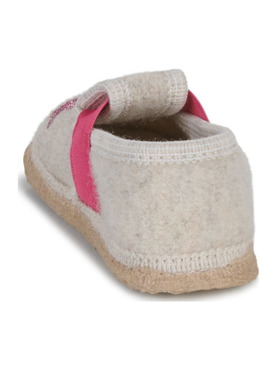 Kinderhausschuhe Beige