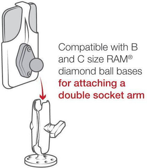 Ram Mounts Ram Form-fit Cradle Apple Iphone 12 & 12 Pro
