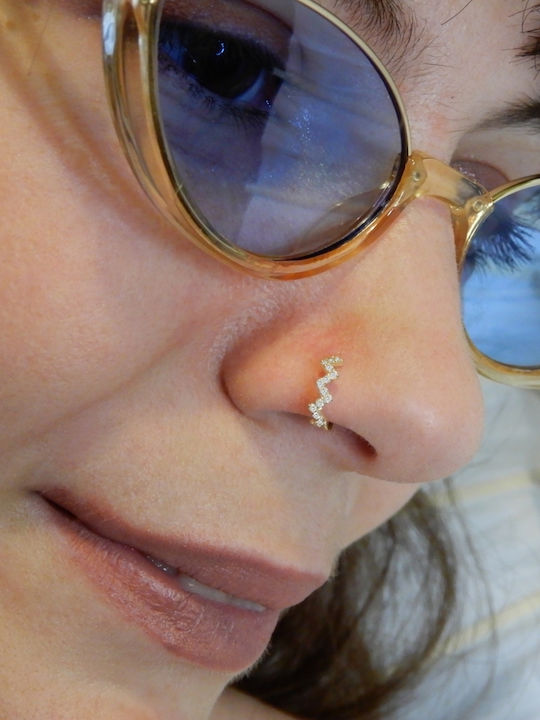 Polytimo Gold 14K Nose Hoop Earrings
