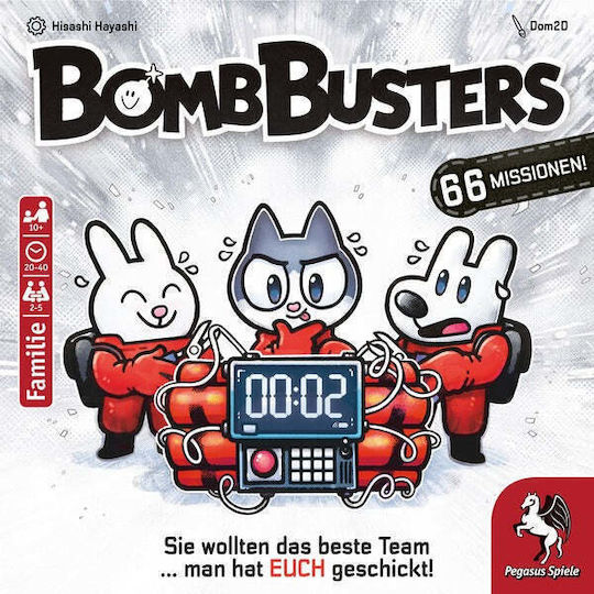 Board Game Bomb Busters for 2-5 Players 10+ Years Old (GER) Pegasus Spiele