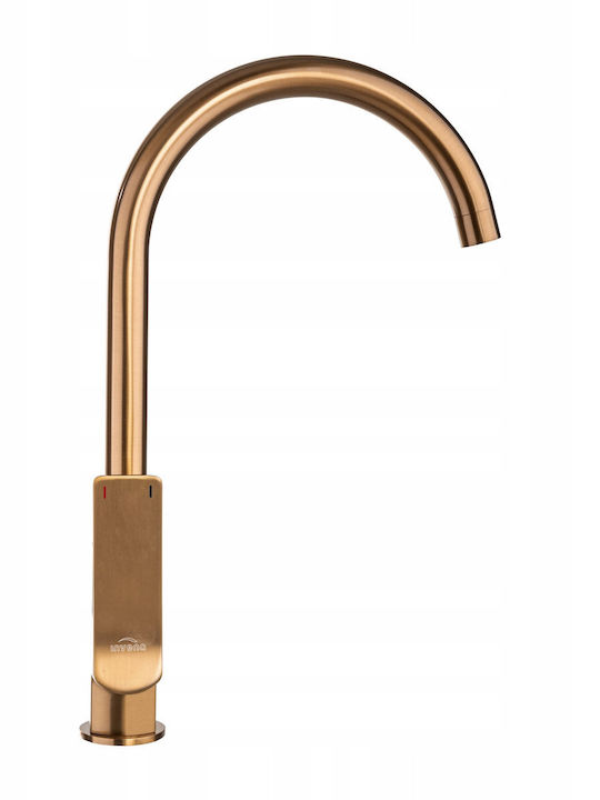 Invena Kitchen Faucet Counter Copper