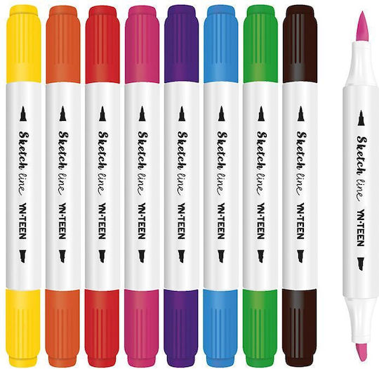 Interprint Marker Skizzenlinie 8 Farben Yn Teen