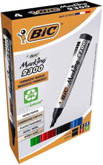 BIC Marking Ανεξίτηλος Μαρκαδόρος Bic Marking 2300 4 Colors