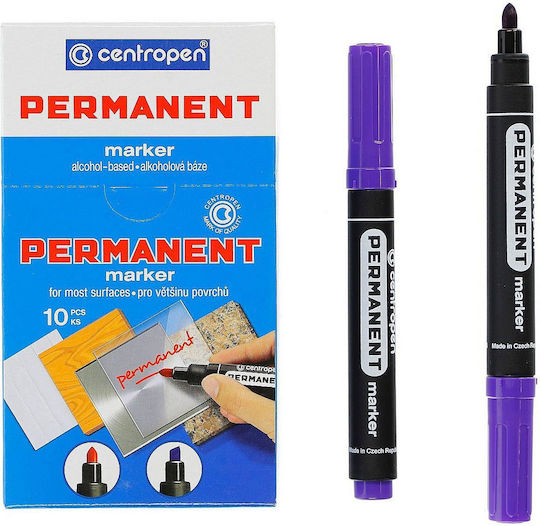 Centropen Ανεξίτηλος Μαρκαδόρος Purple 2.5mm