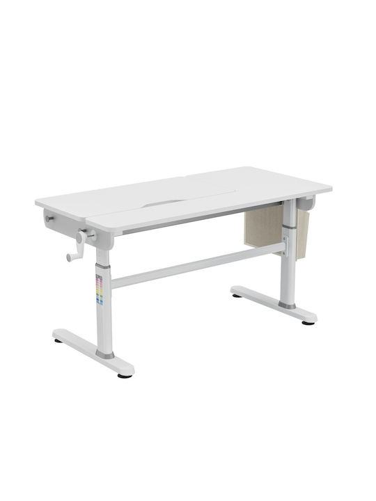 Genius Παιδικό Γραφείο από Μελαμίνη Γκρι 120x60x54-76cm