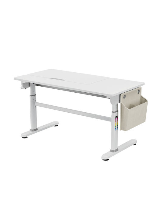 Genius Παιδικό Γραφείο από Μελαμίνη Γκρι 120x60x54-76cm