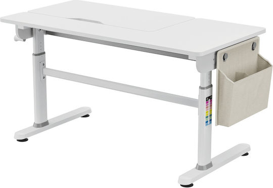 Genius Birou Pentru Copii Din Melamină Gri 120x60x54-76cm