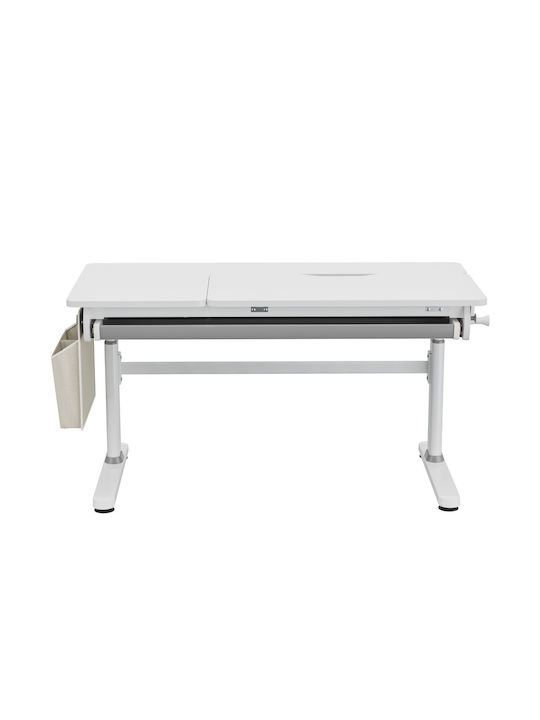 Genius Παιδικό Γραφείο από Μελαμίνη Γκρι 120x60x54-76cm