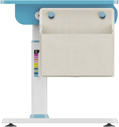 Genius Kinder Schreibtisch aus Melamin Hellblau 120x60x54-76cm