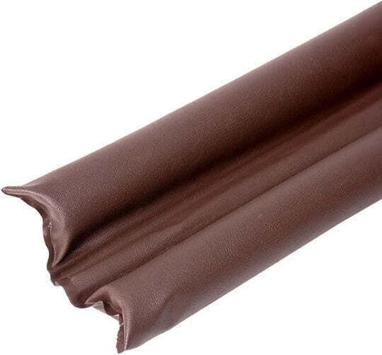 Doppelter Zugluftstopper Tür in Braun Farbe