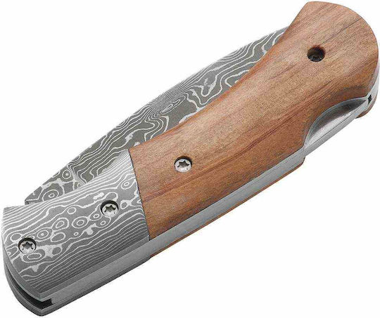Boker Magnum Damascus Mistress Σουγιάς Καφέ σε Θήκη