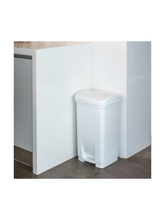 Viomes Waste Bin Waste Plastic with Pedal Black 40lt 1pcs