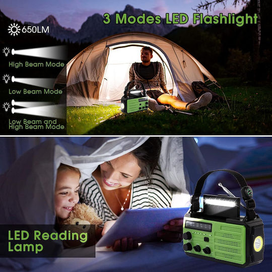 X001OLF9UN Tabletop Radio Solar with USB Green