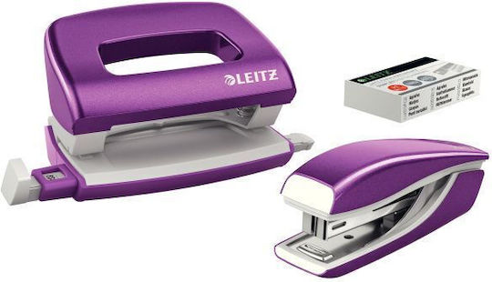 Stapler Leitz Heftgerät Punch Mini Wow Lila 55612062