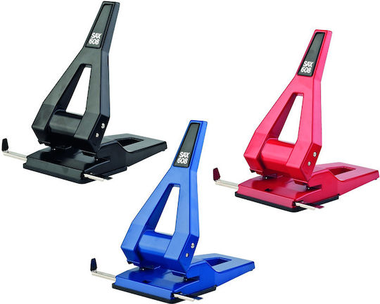 Sax608 Stapler Hole Punch Up To 63 Sheets Black