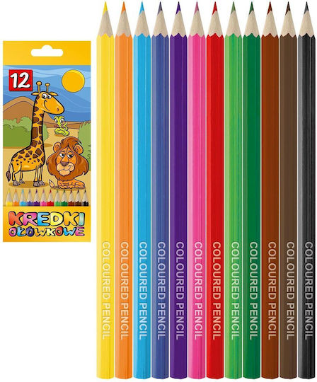 Hexagonal Coloured Pencils 12 Colours Titanum
