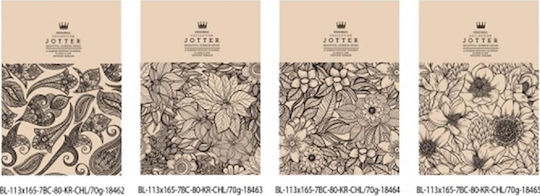Company Fresh Τετράδιο Λευκό 80 Φύλλων Jotter Beautiful Garden Series (Διάφορα Σχέδια/Χρώματα)