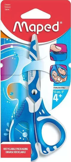 Maped Zenoa Fit Children's Scissors for Crafts 13cm with Metallic Blade Blue 1pcs