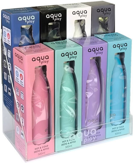 Aquaplay Μπουκάλι Θερμός Ανοξείδωτο 500ml Ανθρακί