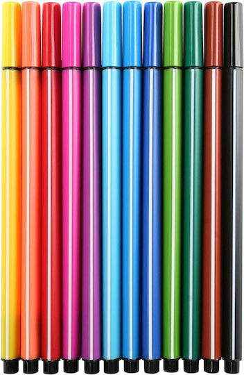 Titanum Drawing Markers 2mm Thin Set 12pcs