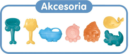 Woopie Woopie 3-в-1 Пясъчен комплект Fudge куфар + Водна играчка