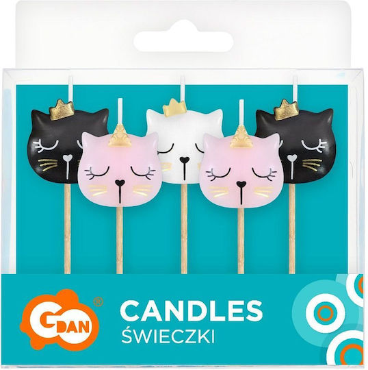 GoDan 98321 Birthday Candle Multicolored 5pcs PF-SPKI