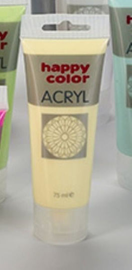 Happy Color Acrylic Paint Set Ivory 75ml 1pcs