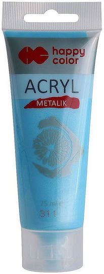 Happy Color Ακρυλικό Χρώμα Ζωγραφικής Μπλε 75ml