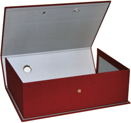 Next Hard File Box Fabrics Burgundy H33x24x11cm