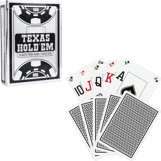 Cartamundi Texas Hold'em Colecționabil Cărți De Joc Din Plastic Pentru Poker Argintii