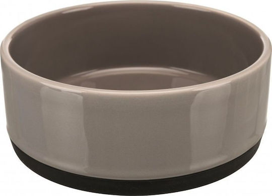 Trixie Ceramic Керамика Купа Храна & Вода за Куче & Котка с Основа 400мл 12см в Сив Цвят