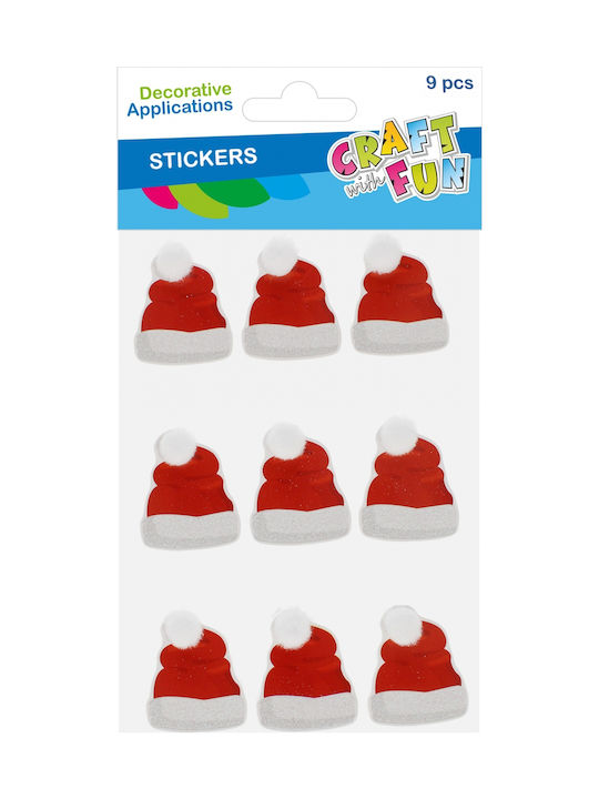 Craft with Fun Χριστουγεννιάτικα Aufkleber 9Stück