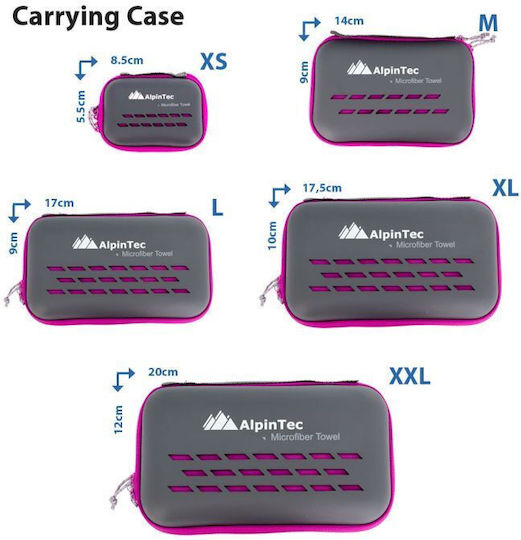 AlpinPro Πετσέτα Microfiber Σώματος σε Θήκη Πράσινη 90x180εκ.