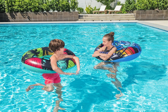 Bestway Kids' Swim Ring with Diameter 91cm for 10 Years Old Assortment Designs or Colours Wave